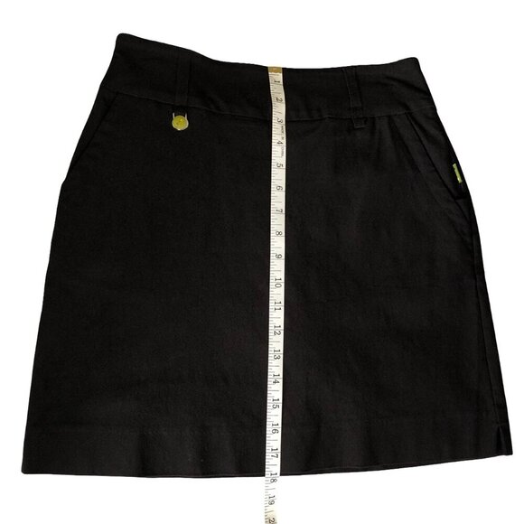 SWING CONTROL Black Skirt Lined Shorts Stretchy Tennis Golf Women's Size 4 - Picture 14 of 15